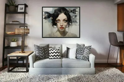 Schizoaffective Disorder – Pop Surreal Portrait Art Print Reproduction