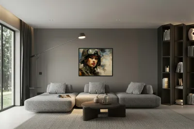 Woman of War – Contemporary Figurative Art Print Reproduction