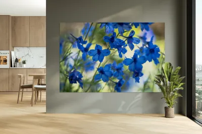 Bluest Blue Flowers Reproduction