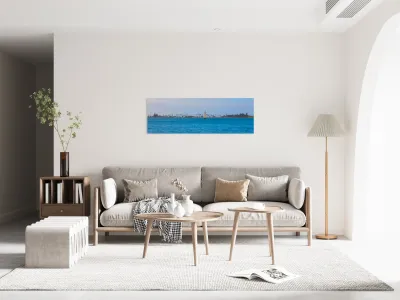 Tropical Sailing Panoramic Reproduction