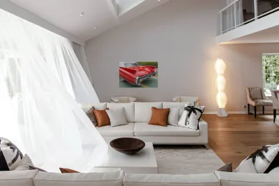 Back End of a Beautiful 1960 Red Cadillac Eldorado Reproduction