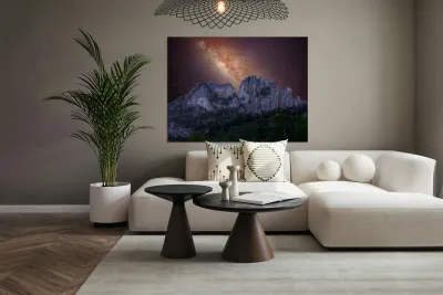 Galaxy over Seneca Rocks in West Virginia Reproduction