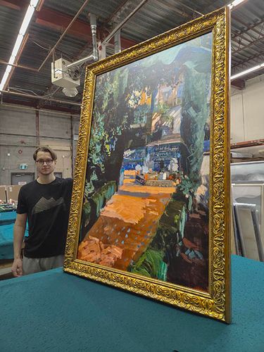 Stretcjed. Canvas 3/4 with Ornate Frame 629-50