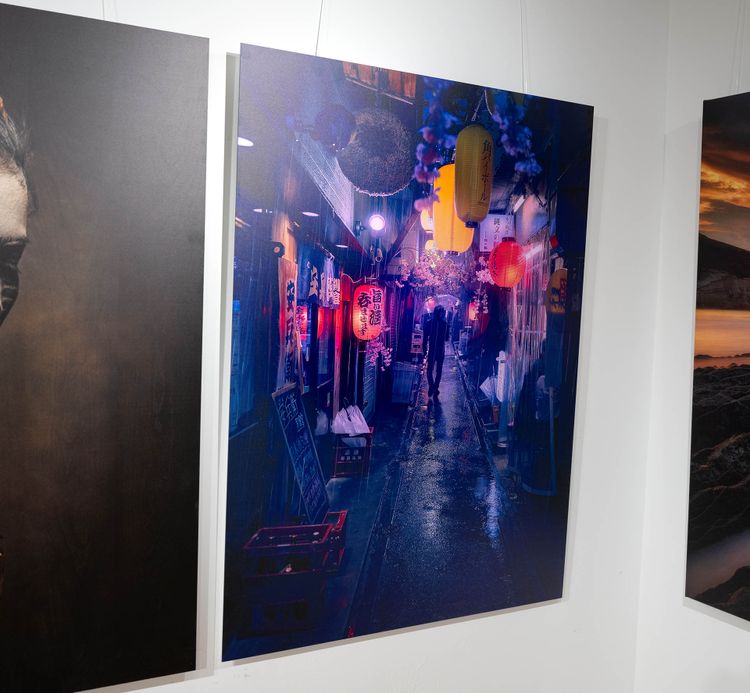 White Metal Print
