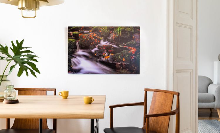 White Metal Print